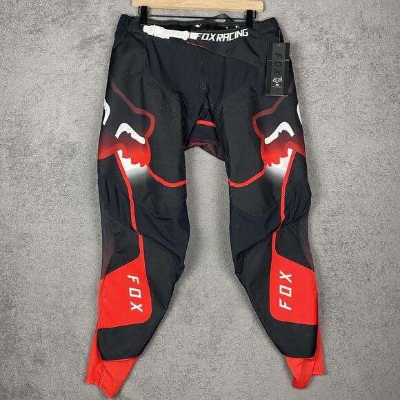 Fox Racing 360 Vizen Pants Mens 36 Flo Red Black Motocross MX Dirt Bike Off Road - Picture 1 of 14